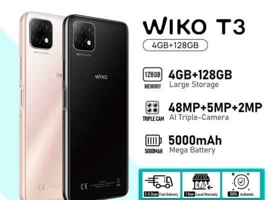 WIKO T3 CELLPHONE 4+128GB BLACK/GOLD