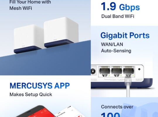 MERCUSYS Halo H50G(2-pack) AC1900 Whole Home Mesh Wi-Fi System
