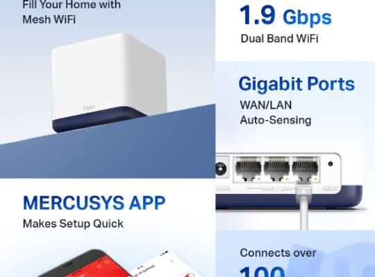 MERCUSYS Halo H50G(1-pack) AC1900 Whole Home Mesh Wi-Fi System