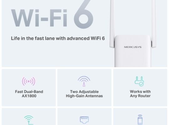 MERCUSYS ME70X AX1800 Wi-Fi 6 Range Extender