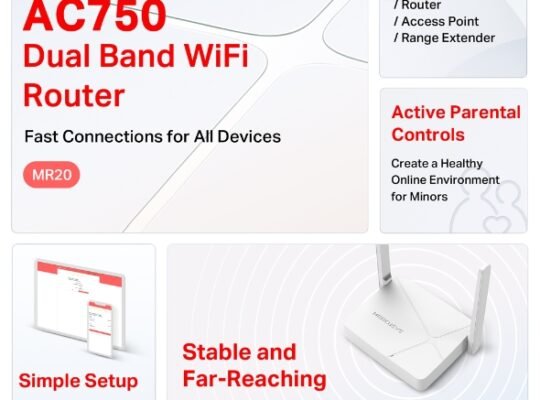 MERCUSYS MR20 AC750 Wireless Dual Band Router