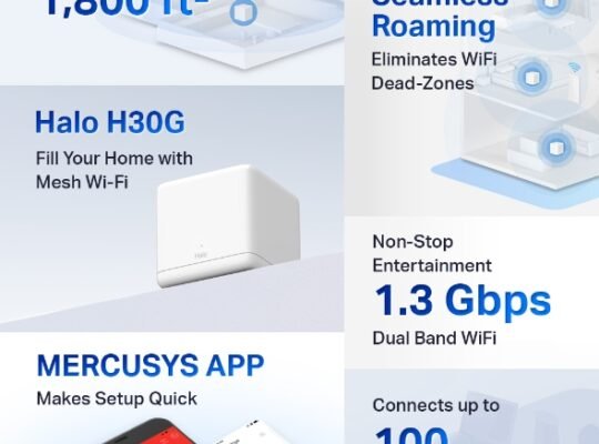 MERCUSYS Halo H30G(1-pack) AC1300 Whole Home Mesh Wi-Fi System