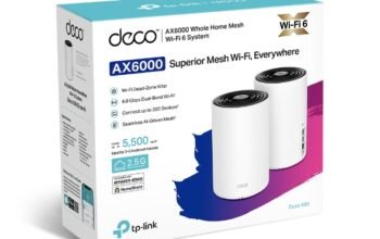 TP-LINK Deco X80(2-pack) AX6000 Dual-Band Mesh WiFi 6 System