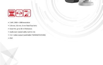 HIKVISION DS-2CE16D0T-ITFS(3.6)2 MP Audio Fixed Mini Bullet Camera