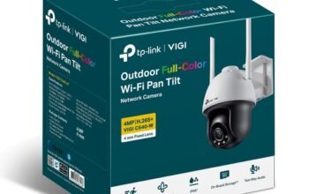 TP-LINK VIGI C540-W(4mm) VIGI 4MP Outdoor Full-Color Wi-Fi Pan Tilt Network Camera