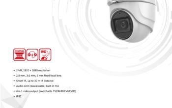 HIKVISION DS-2CE76D0T-ITMFS(2.8)2 MP Audio Fixed Turret Camera
