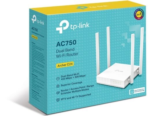 TP-LINK Archer C24 AC750 Dual-Band Wi-Fi Router