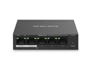 MERCUSYS MS105GP 5-Port Gigabit Desktop Switch with 4-Port PoE+