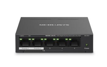 MERCUSYS MS105GP 5-Port Gigabit Desktop Switch with 4-Port PoE+
