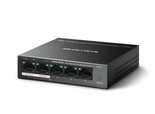 MERCUSYS MS105GP 5-Port Gigabit Desktop Switch with 4-Port PoE+
