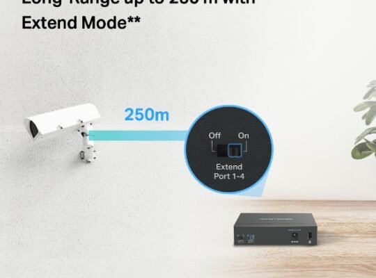 MERCUSYS MS105GP 5-Port Gigabit Desktop Switch with 4-Port PoE+