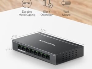 MERCUSYS MS108GP 8-Port Gigabit Desktop Switch with 7-Port PoE+