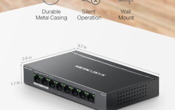 MERCUSYS MS108GP 8-Port Gigabit Desktop Switch with 7-Port PoE+