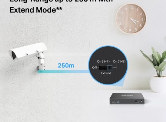 MERCUSYS MS110P 10-Port 10/100Mbps Desktop Switch with 8-Port PoE+