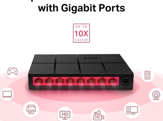 MERCUSYS MS108G 8-Port 10/100/1,000 Mbps Desktop Switch