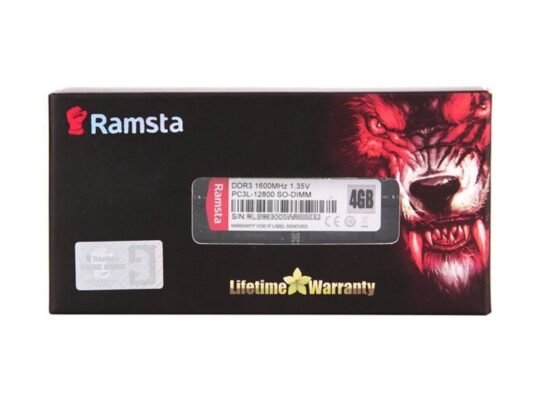 RAMSTA SO-DIMM DDR3 RAM 4GB 1600Mhz