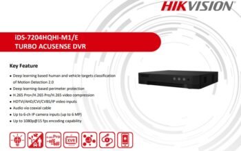 HIKVISION iDS-7204HQHI-M1/E(C) 4-ch 1080P 1U H.265 AcuSense DVR