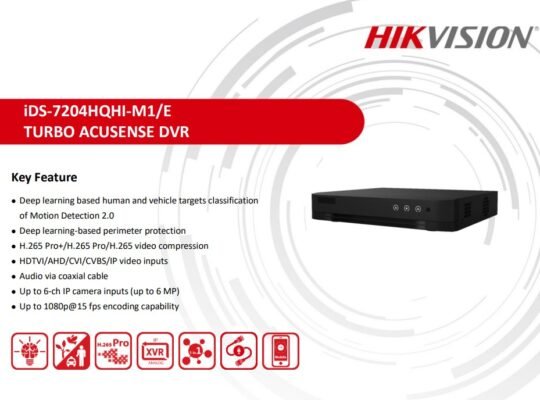 HIKVISION iDS-7204HQHI-M1/E(C) 4-ch 1080P 1U H.265 AcuSense DVR