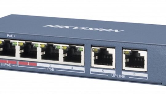 HIKVISION DS-3E0106P-E/M 4 Port Fast Ethernet Unmanaged POE Switch