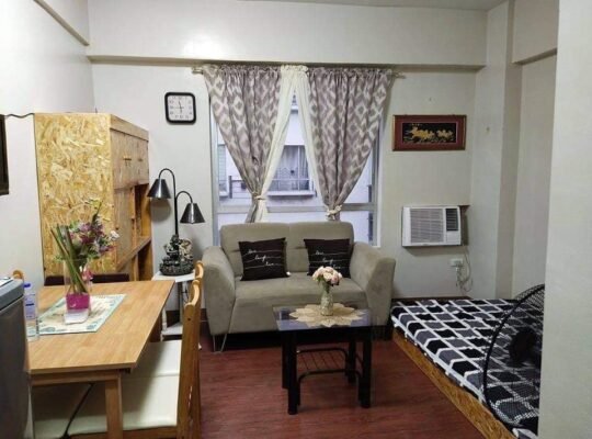 Fully furnished Studio in Manila Rivercity Residences near Makati Circuit Mandaluyong Pedro Gil Taf