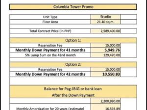 6k per month Condo For Sale in Mandaluyong near Rockwell Boni MRT Ortigas CBD