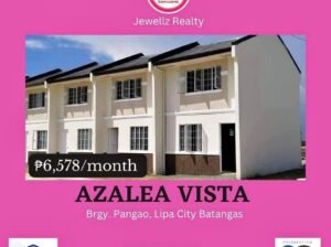 Naghahanap ka ba ng bahay sa Lipa Batangas? Mababa lang ang monthly equity as low as 3,650 per month