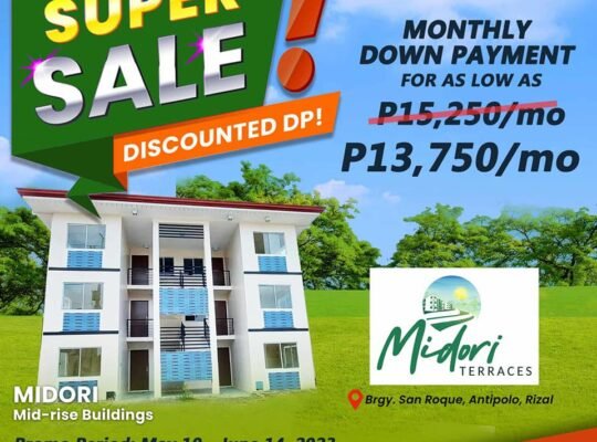 2 BR Midori Terraces Condo in Antipolo