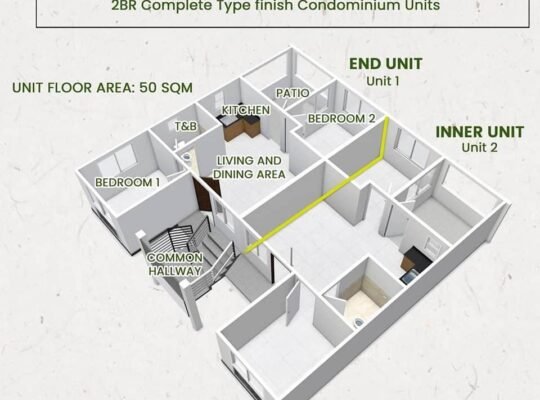 2 BR Midori Terraces Condo in Antipolo
