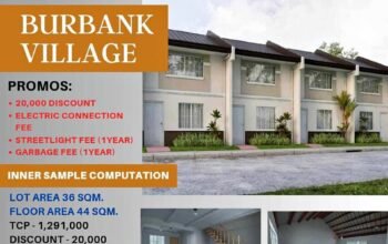 3,500 monthly sa Burbank Village