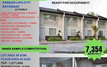 Murang Pabahay sa Lipa Batangas