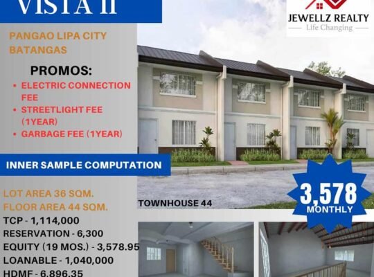 Murang Pabahay sa Lipa Batangas