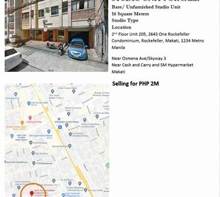 2.3M condo Makati