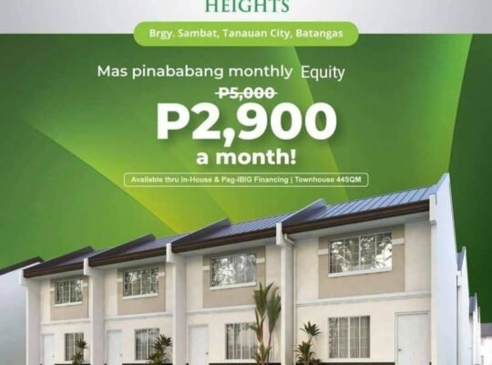 PROMO: Low Downpayment and Half Reservation