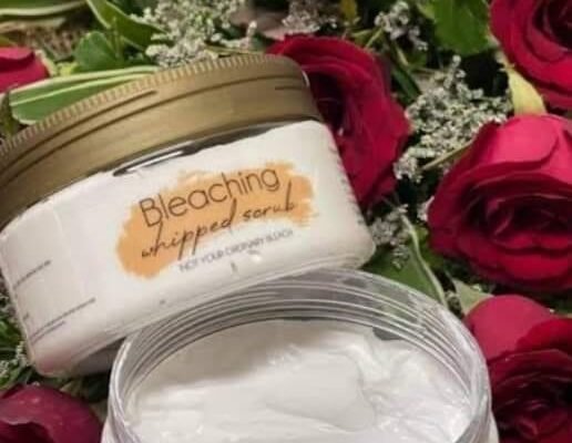 Bleaching whipped cream