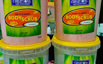 Creation body scrub w/ apricot minipail 3.2 kilos