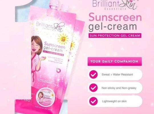 Brilliant sunscreen gel