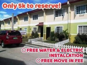 No move in fee na house and lot