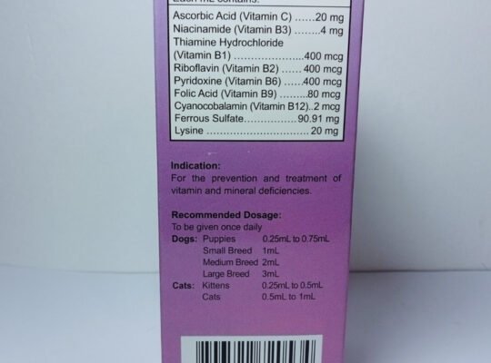 PAPI BION PLUS B COMPLEX 120ML / MULTIVITAMINS FOR DOGS & CATS