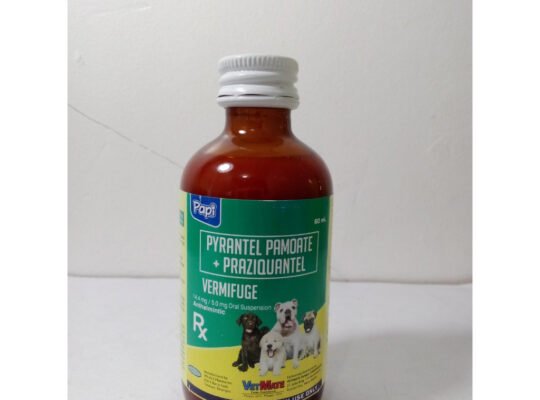 Papi Vermifuge Suspension 60ml for Pets / Vitamins for dogs cats