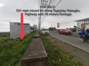 Tagaytay Lot for Sale along Tagaytay Nasugbu Highway